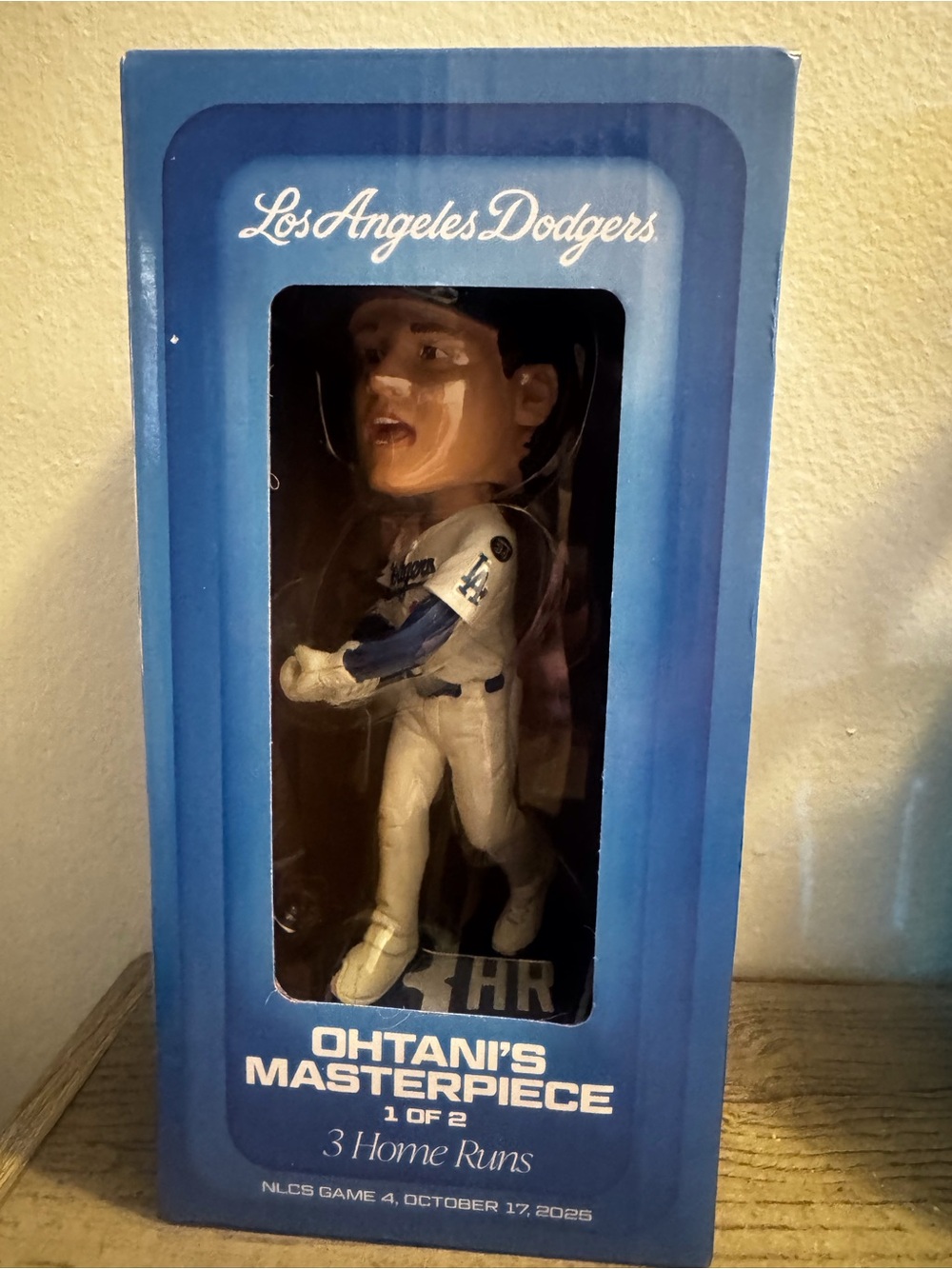 Collectible Figure Window Box - Blue & White Exterior